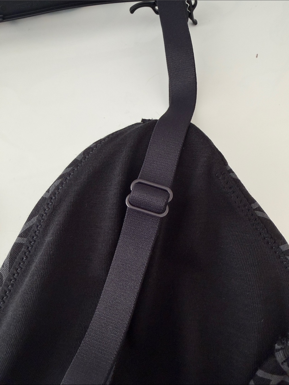 Calvin Klein Black Logo-Print Lightly Lined Triangle Bra - Picture 8 of 11